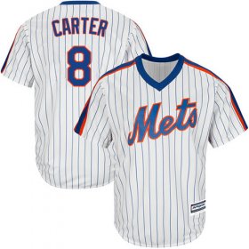 Wholesale Cheap Mets #8 Gary Carter White(Blue Strip) Alternate Cool Base Stitched Youth MLB Jersey