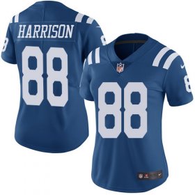 Wholesale Cheap Nike Colts #88 Marvin Harrison Royal Blue Women\'s Stitched NFL Limited Rush Jersey