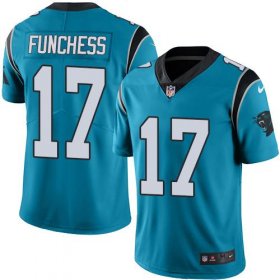 Wholesale Cheap Nike Panthers #17 Devin Funchess Blue Men\'s Stitched NFL Limited Rush Jersey