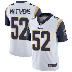 Wholesale Cheap Nike Rams #52 Clay Matthews White Men\'s Stitched NFL Vapor Untouchable Limited Jersey