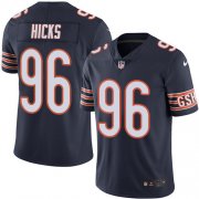 Wholesale Cheap Nike Bears #96 Akiem Hicks Navy Blue Team Color Men's Stitched NFL Vapor Untouchable Limited Jersey