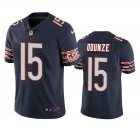 Cheap Men\'s Chicago Bears #15 Rome Odunze Navy 2024 Draft Vapor Football Stitched Jersey