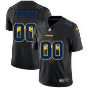 Wholesale Cheap Los Angeles Chargers Custom Men's Nike Team Logo Dual Overlap Limited NFL Jersey Black