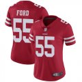 Wholesale Cheap Nike 49ers #55 Dee Ford Red Team Color Women's Stitched NFL Vapor Untouchable Limited Jersey