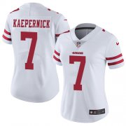 Wholesale Cheap Nike 49ers #7 Colin Kaepernick White Women's Stitched NFL Vapor Untouchable Limited Jersey
