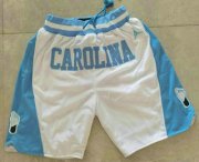 Wholesale Cheap Men's North Carolina Tar Heels White College Basketball Brand Jordan Just Don Swingman Shorts