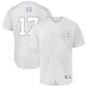 Wholesale Cheap Chicago Cubs #17 Kris Bryant KB Majestic 2019 Players' Weekend Flex Base Authentic Player Jersey White