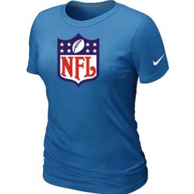 Wholesale Cheap Women\'s Nike NFL Logo NFL T-Shirt Light Blue