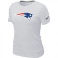 Wholesale Cheap Women's Nike New England Patriots Logo NFL T-Shirt White