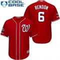 Wholesale Cheap Nationals #6 Anthony Rendon Red New Cool Base 2019 World Series Champions Stitched MLB Jersey