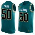 Wholesale Cheap Nike Jaguars #50 Telvin Smith Teal Green Alternate Men's Stitched NFL Limited Tank Top Jersey