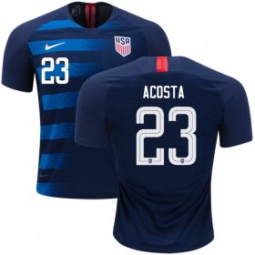 Wholesale Cheap USA #23 Acosta Away Soccer Country Jersey