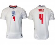 Wholesale Cheap Men 2020-2021 European Cup England home aaa version white 4 Nike Soccer Jersey