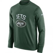 Wholesale Cheap Men's New York Jets Nike Green Sideline Circuit Performance Sweatshirt