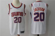 Wholesale Cheap Men's Phoenix Suns #20 Josh Jackson New White 2017-2018 Nike Swingman Stitched NBA Jersey