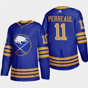 Cheap Buffalo Sabres #11 Gilbert Perreault Men's Adidas 2020-21 Home Authentic Player Stitched NHL Jersey Royal Blue