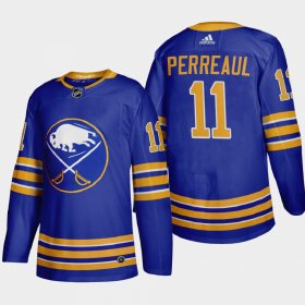 Cheap Buffalo Sabres #11 Gilbert Perreault Men\'s Adidas 2020-21 Home Authentic Player Stitched NHL Jersey Royal Blue