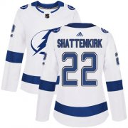 Cheap Adidas Lightning #22 Kevin Shattenkirk White Road Authentic Women's Stitched NHL Jersey