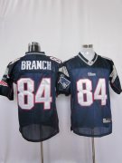 Wholesale Cheap Patriots #84 Deion Branch Dark Blue Stitched NFL Jersey