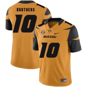 Wholesale Cheap Missouri Tigers 10 Kentrell Brothers Gold Nike College Football Jersey
