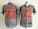 Wholesale Cheap Nike Chiefs #72 Eric Fisher Grey Shadow Men's Stitched NFL Elite Jersey