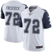Wholesale Cheap Nike Cowboys #72 Travis Frederick White Men's Stitched NFL Limited Rush Jersey