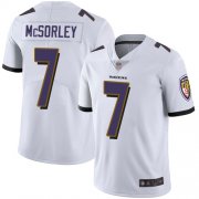 Wholesale Cheap Nike Ravens #7 Trace McSorley White Men's Stitched NFL Vapor Untouchable Limited Jersey