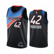Wholesale Cheap Nike Thunder #42 Al Horford Black NBA Swingman 2020-21 City Edition Jersey