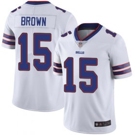Wholesale Cheap Nike Bills #15 John Brown White Men\'s Stitched NFL Vapor Untouchable Limited Jersey