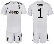 Wholesale Cheap Juventus #1 Buffon White Soccer Club Jersey
