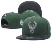Wholesale Cheap Milwaukee Bucks Snapback Ajustable Cap Hat YD