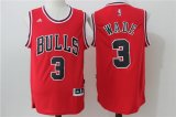 Wholesale Cheap Men's Chicago Bulls #3 Dwyane Wade Red White Revolution 30 Swingman Adidas Basketball Jersey