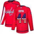 Wholesale Cheap Adidas Capitals #44 Brooks Orpik Red Home Authentic USA Flag Stitched NHL Jersey
