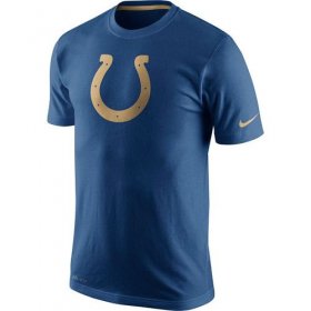 Wholesale Cheap Men\'s Indianapolis Colts Nike Royal Championship Drive Gold Collection Performance T-Shirt