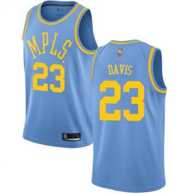 Cheap Youth Lakers #23 Anthony Davis Royal Blue Basketball Swingman Hardwood Classics Jersey