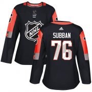 Wholesale Cheap Adidas Predators #76 P.K Subban Black 2018 All-Star Central Division Authentic Women's Stitched NHL Jersey