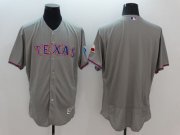 Wholesale Cheap Rangers Blank Grey Flexbase Authentic Collection Stitched MLB Jersey