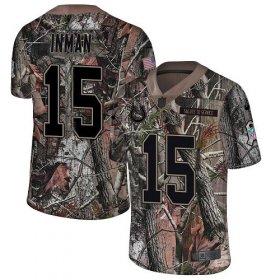 Wholesale Cheap Nike Colts #15 Dontrelle Inman Camo Men\'s Stitched NFL Limited Rush Realtree Jersey