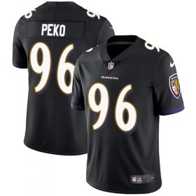 Wholesale Cheap Nike Ravens #96 Domata Peko Sr Black Alternate Youth Stitched NFL Vapor Untouchable Limited Jersey