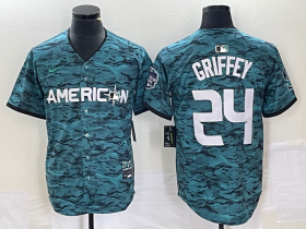 Wholesale Cheap Men\'s Seattle Mariners #24 Ken Griffey Teal 2023 All Star Cool Base Stitched Jersey1