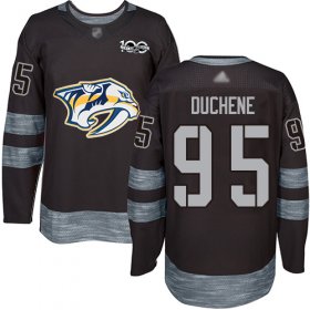 Wholesale Cheap Adidas Predators #95 Matt Duchene Black 1917-2017 100th Anniversary Stitched NHL Jersey