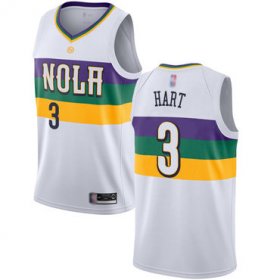 Wholesale Cheap Pelicans #3 Josh Hart White Basketball Swingman City Edition 2018-19 Jersey
