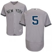 Wholesale Cheap Yankees #5 Joe DiMaggio Grey Flexbase Authentic Collection Stitched MLB Jersey