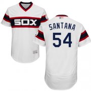 Wholesale Cheap White Sox #54 Ervin Santana White Flexbase Authentic Collection Alternate Home Stitched MLB Jersey