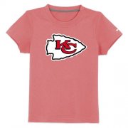 Wholesale Cheap Kansas City Chiefs Sideline Legend Authentic Logo Youth T-Shirt Pink