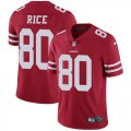 Wholesale Cheap Nike 49ers #80 Jerry Rice Red Team Color Men's Stitched NFL Vapor Untouchable Limited Jersey