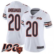 Wholesale Cheap Nike Bears #20 Prince Amukamara White Women's Stitched NFL 100th Season Vapor Limited Jersey