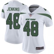Wholesale Cheap Nike Jets #48 Jordan Jenkins White Women's Stitched NFL Vapor Untouchable Limited Jersey