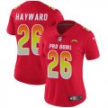 Wholesale Cheap Nike Chargers #26 Casey Hayward Red Women's Stitched NFL Limited AFC 2018 Pro Bowl Jersey