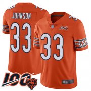 Wholesale Cheap Nike Bears #33 Jaylon Johnson Orange Men's Stitched NFL Limited Rush 100th Season Jersey